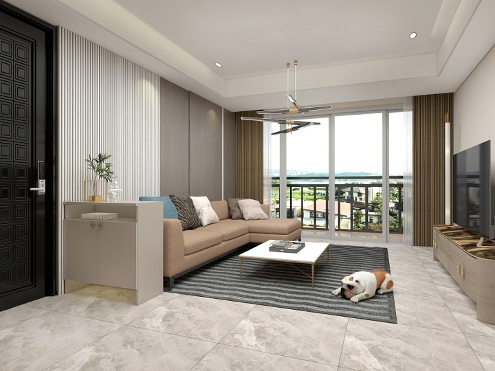 客厅地砖效果图