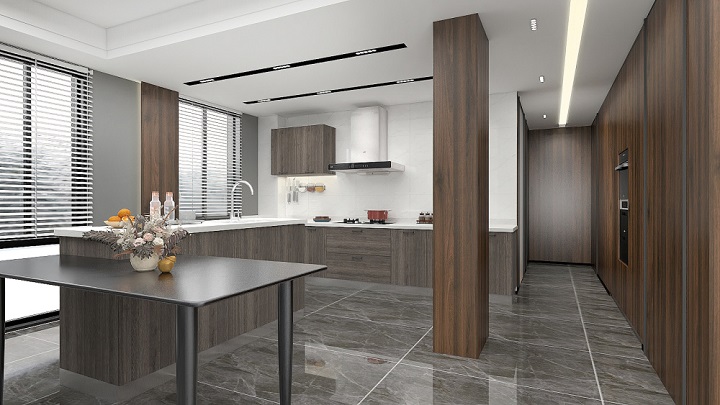 厨房地砖效果图