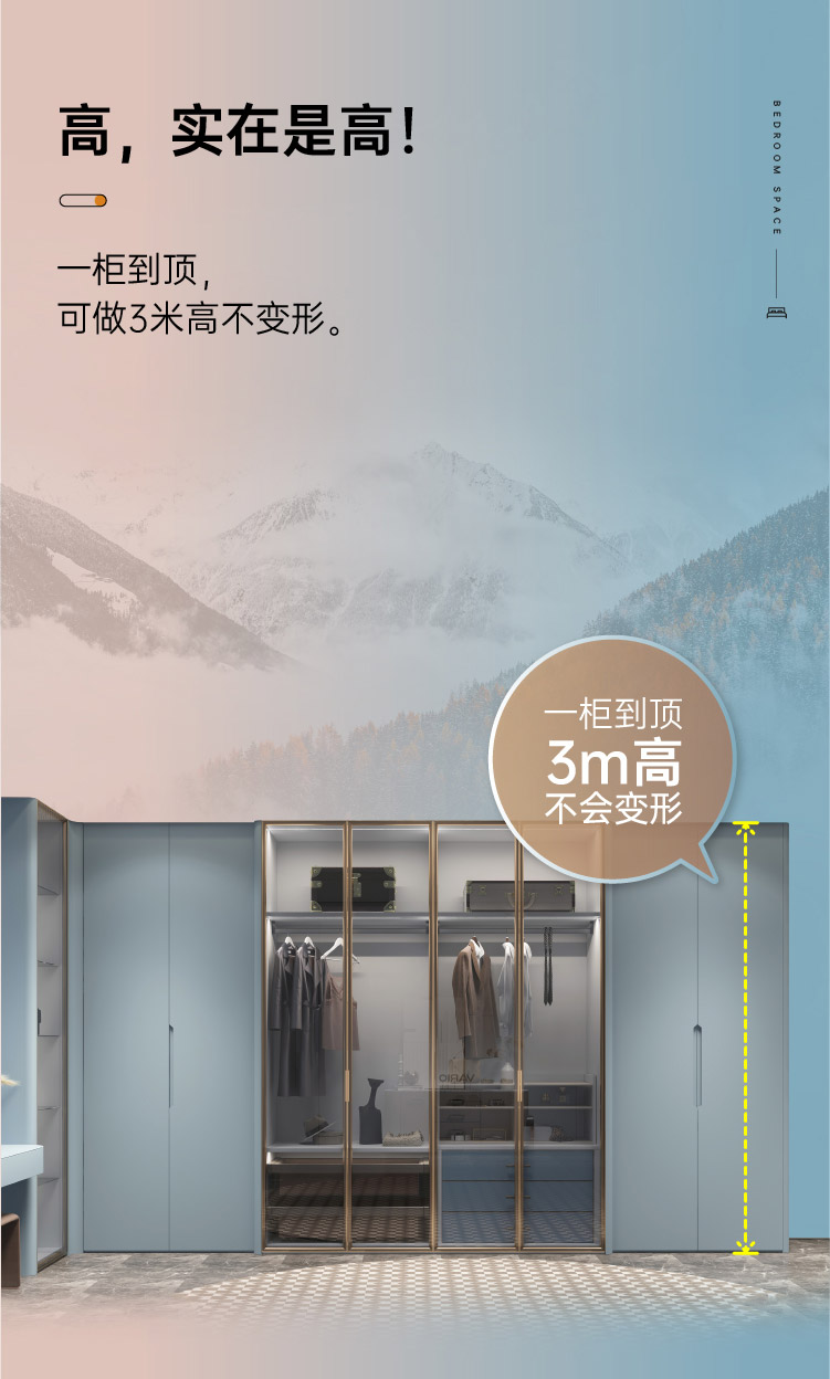 拉迷轻奢简约卧室衣柜图2